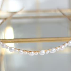 Bandeau de perles d'eau douce pour mariage Bandeau de perles d'eau douce pour mariage Bandeau de perles de mariage pour mariée