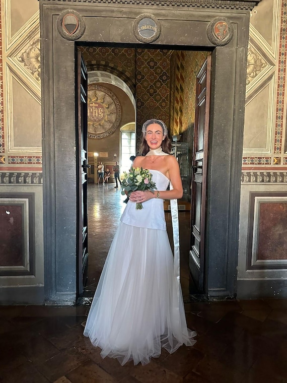 Pearl Veil Short Veiled Headband with Scattered Pearls Veil Headband Bridal Birdcage Veil Fascinator Wedding Guest Headpiece