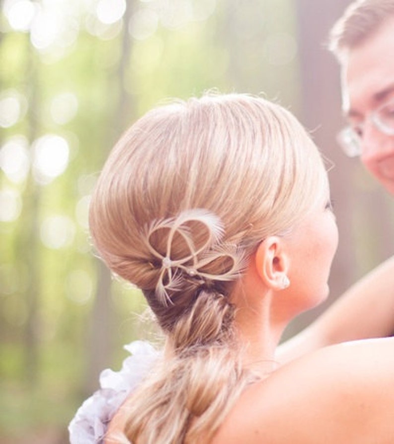 Ivory Bridal Hair Pins, White Hair Pins, Champagne Hair Pins, Bridesmaid Gift, Wedding Hair Pins, Prom image 5