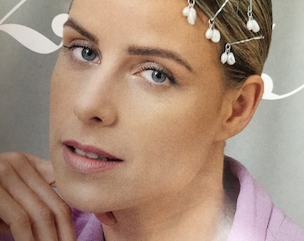 Pearl Hair Pins Wedding Freshwater Pearl Hair Pins Bridal Pearl Hair Grips Pearl Bobby Pins with Pearls