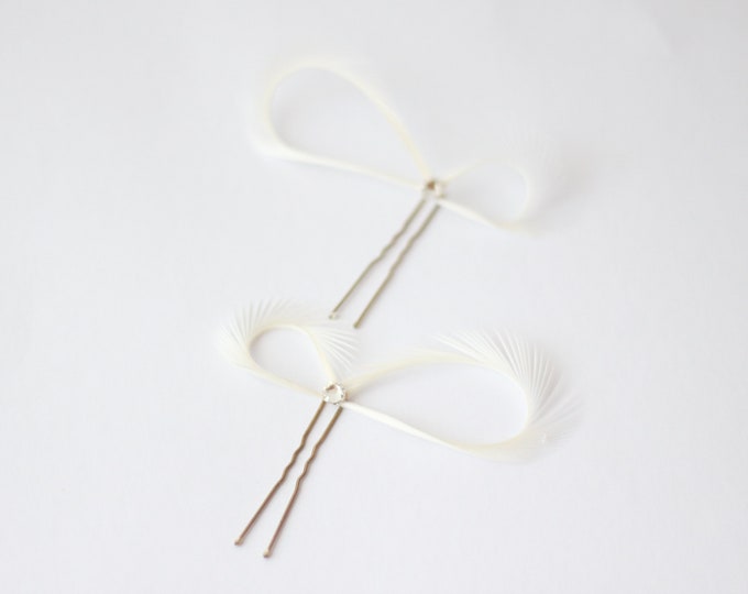 Ivory Bridal Hair Pins, White Hair Pins, Champagne Hair Pins, Bridesmaid Gift, Wedding Hair Pins, Prom