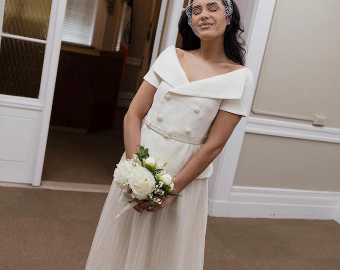 Birdcage Veil on Satin Headband Bridal Veil Fascinator Wedding Veil Headband