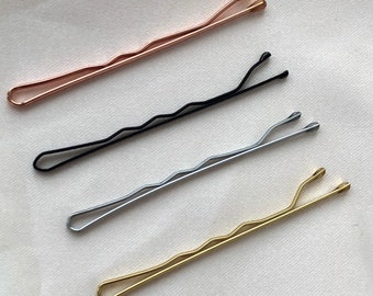 Hair Pins Basic 10x Hair Grips Simple Bobby Pins Black Bobby Pins Silver Hair Pins Gold Bobby Pins