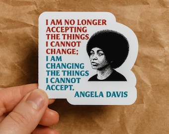 Angela Davis Quote Sticker / Magnet