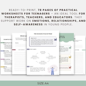 Practical Teen Worksheets – 78 Printable CBT Exercises & Templates