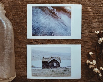 instant film photo set >> cottage and the sea