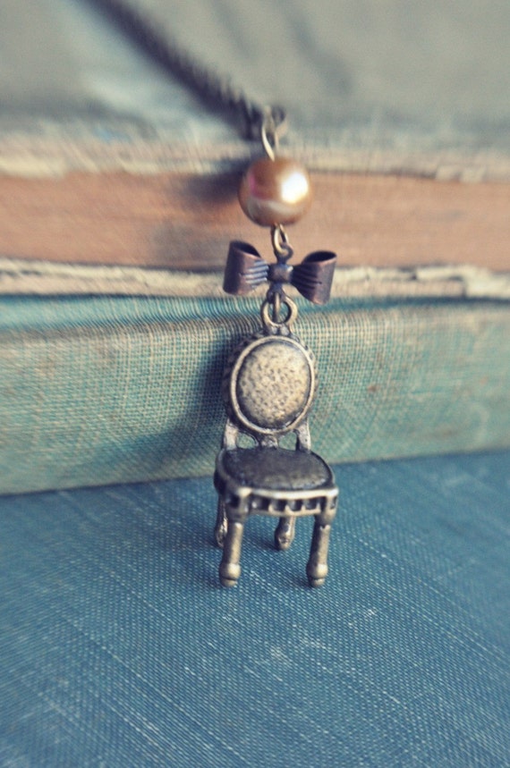 Items similar to victorian chair necklace. on Etsy