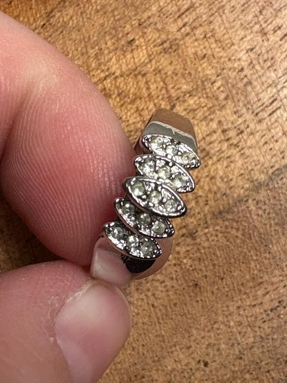 Sterling Silver Crown Like Ring - image 2