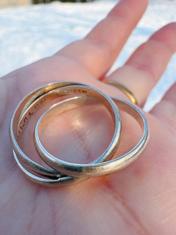 Sterling Silver Overlapping Ring - image 1