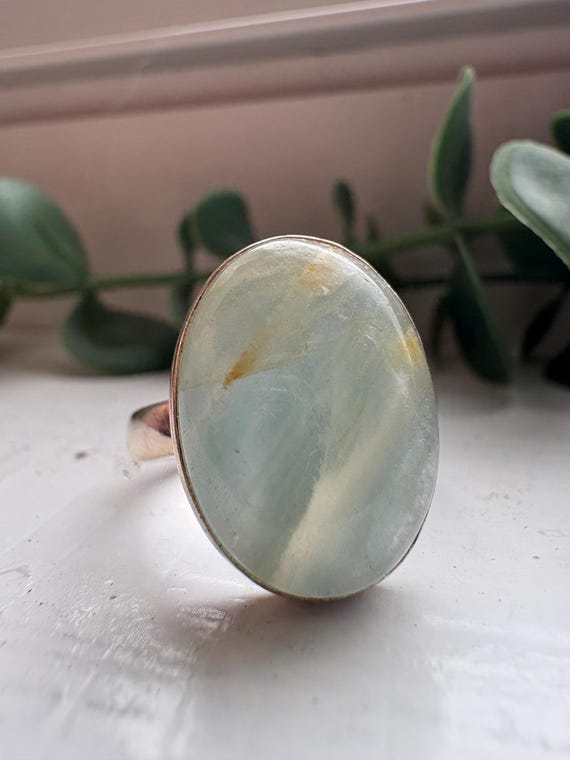 Sterling silver Calcite ring - image 1