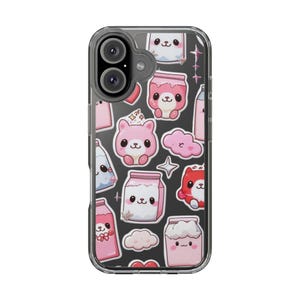 Kawaii Animal iPhone Case | Pastel Cute Phone Cover | Adorable Gift for Teens