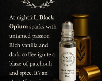 Black Opium Perfume Oil, Vanilla Coffee Scent