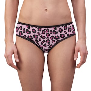 Stylish Women&#39;s Briefs, Fun Animal Print Underwear, Comfortable Lingerie, Everyday Essentials, Gift for Her