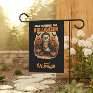 Halloween Garden Banner, Spooky Halloween Decor, Fall Yard Flag, Halloween Home Decoration, Garden Flag for Halloween Celebration