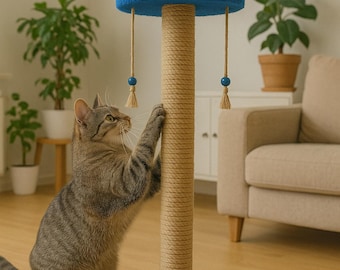 Luxury Sisal Cat Scratching Post: Modern Indoor Cat Furniture