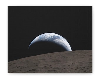 Artemis II Earthrise on Canvas