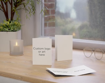 Custom Greeting Cards (1, 10, 30, and 50pcs) - add any custom text, design or picture