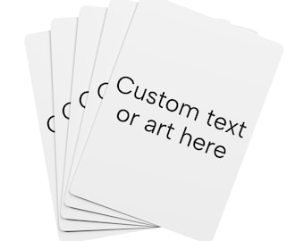 Custom Poker Playing Cards | Personalized Deck, Ace of Spades Design