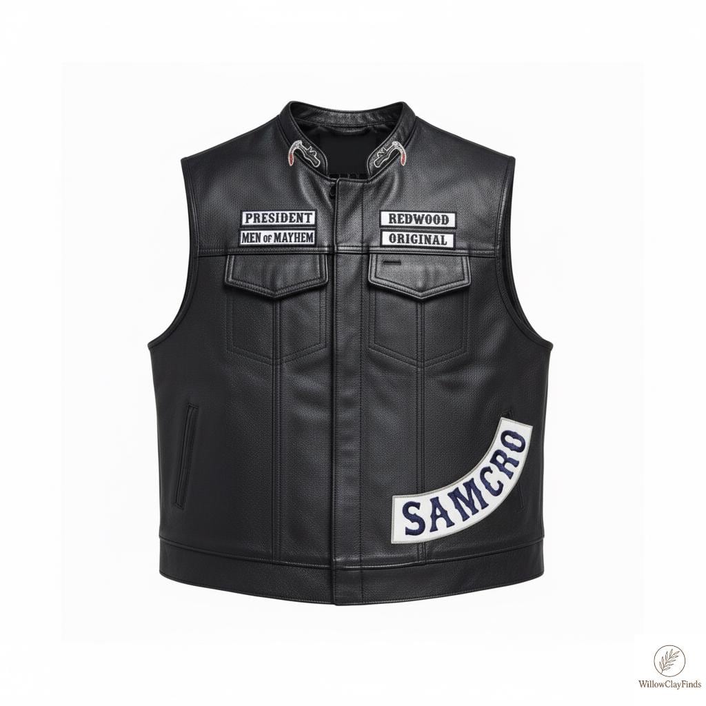 サンズオブアナーキー SONS OF ANARCHY バイカークラブベスト メンズ