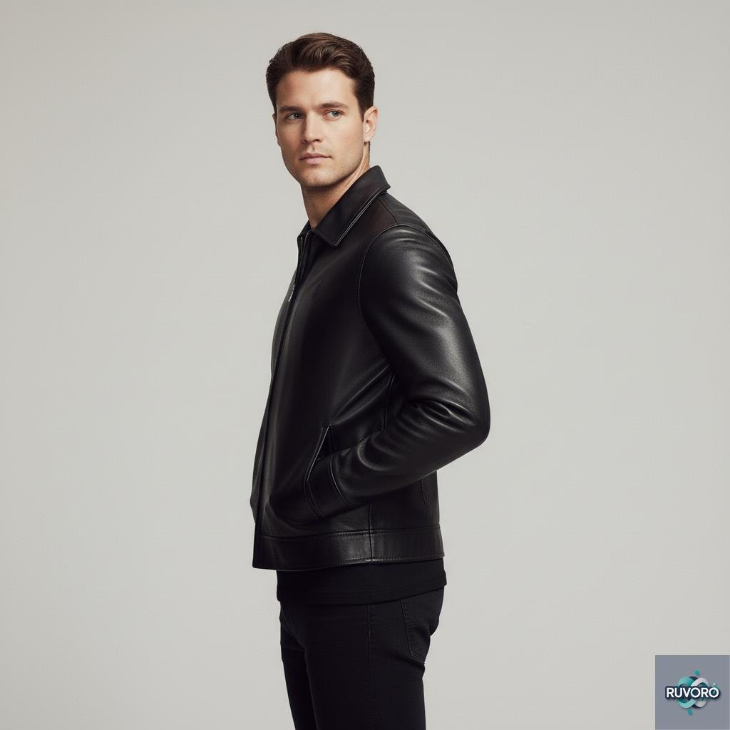 メンズ ポロ ラルフローレン ラムスキンレザー バイカージャケット