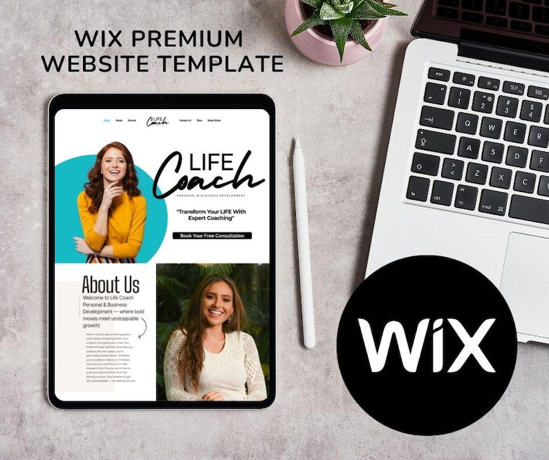 Modern Wix Website Template Coaching Business, Consultants Etsy