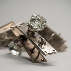 Set di passaggio per porta dell'armadio cromata del 1920