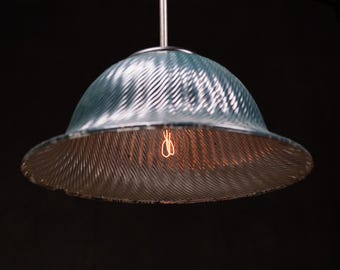 Vintage Large Rare Mercury Glass Pendant Lights c1910