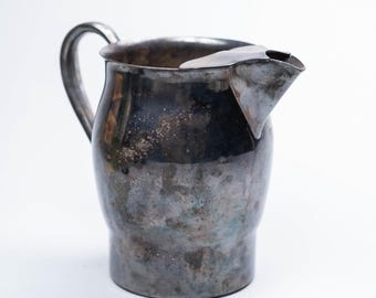 Jarra de agua F.B. Rogers plateada de 1970