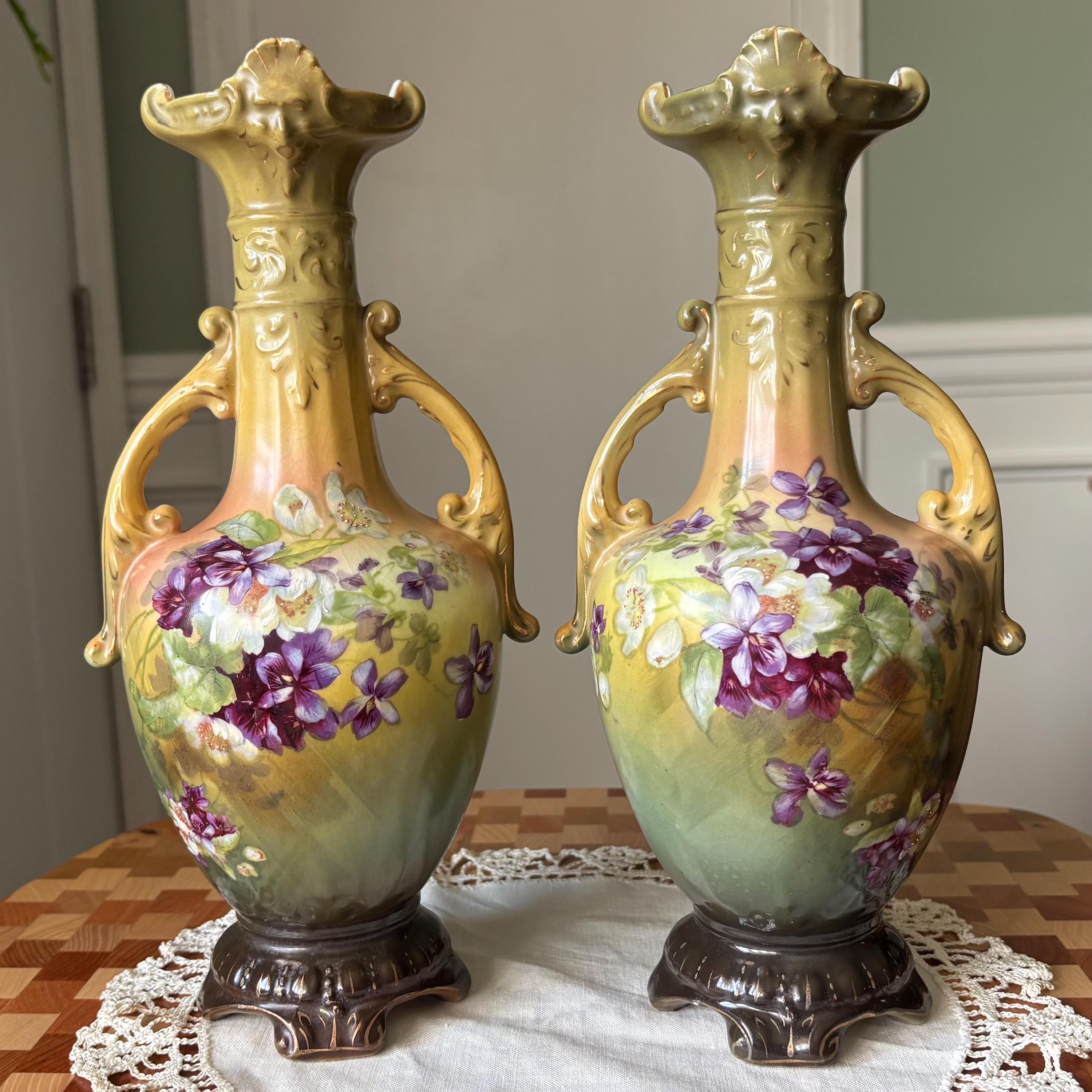 Antique Austrian Vase - Etsy