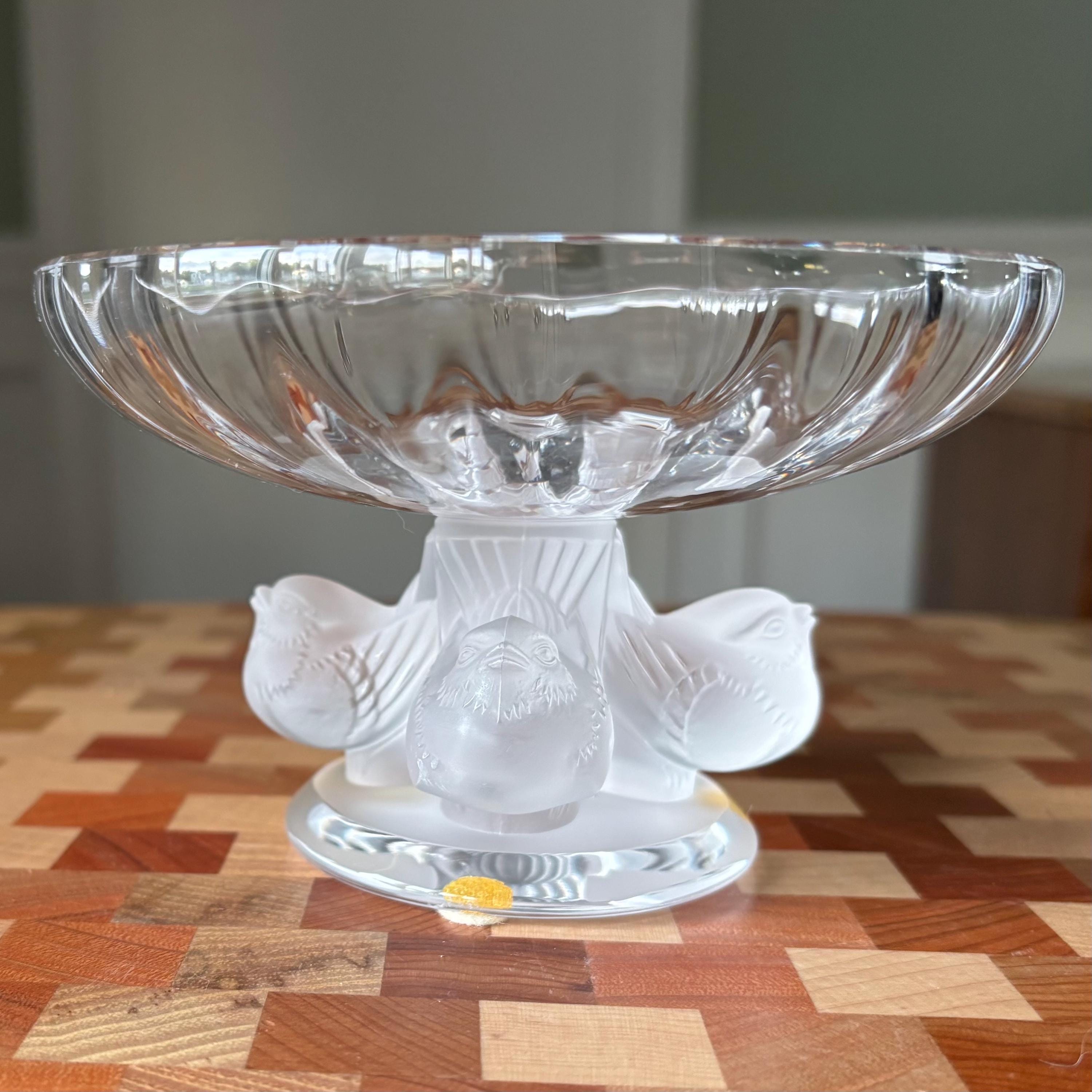 希少‼️Lalique クリスタル皿 女性の顔 鳥 Lalique Birds Vase - Etsy