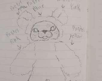 Custom Listing for a patchwork bear (RESERVED) (Read Description!!!)