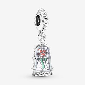 Beauty And The Beast Enchanted Rose Dangle Pandora Charmanhaenger