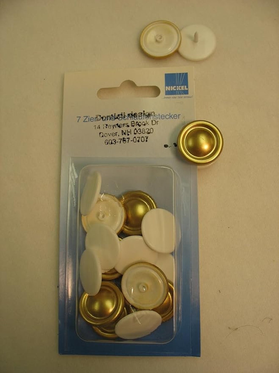 Pvc Button W/pin Backing Post - Snap - Metallic Colors - Etsy