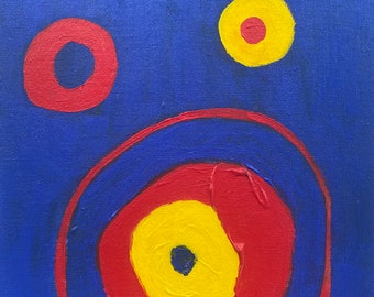 Red, Yellow, Blue, Abstract Painting