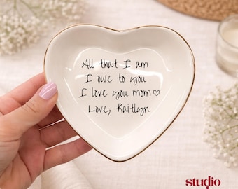 Mother of The Bride Ring Dish, Mother's Day Gift, Mom Ring Dish, Sentimental MOB Trinket Dish, Gift from Bride, Gift for Mom