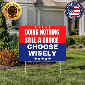 Amerikanische Werte Yard-Zeichen, Politisches Rasenschild, Aktivist-Protest-Außenschild, Demokratische Werte-Yard-Schild, Verteidigung der Democracy-Yard-Schild