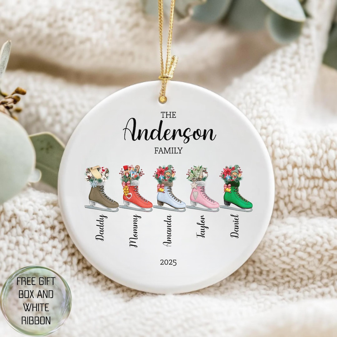 Family of Five Ornament – 2025 Family of 5 Christmas Ornament – New ...