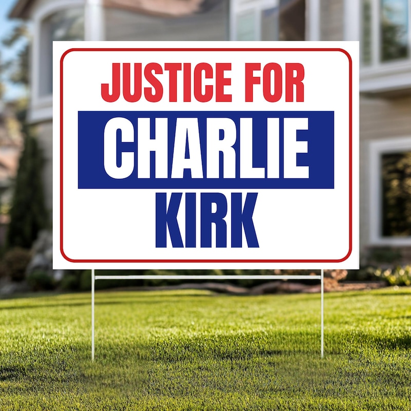 Charlie Kirk Yard Signs - Etsy