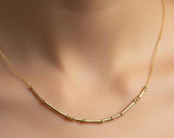 F*ck Trump Morse Code Necklace - 18K Gold Feminist Resistance Protest Jewelry