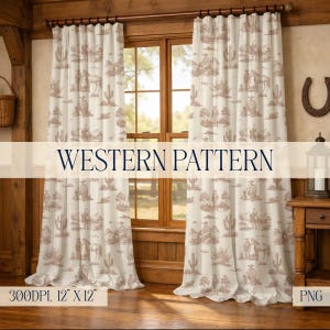 Toile de vaquero occidental y cuadros vichy a juego, patrones de superficie de estilo western, diseño retro del lejano oeste americano para impresión o textiles