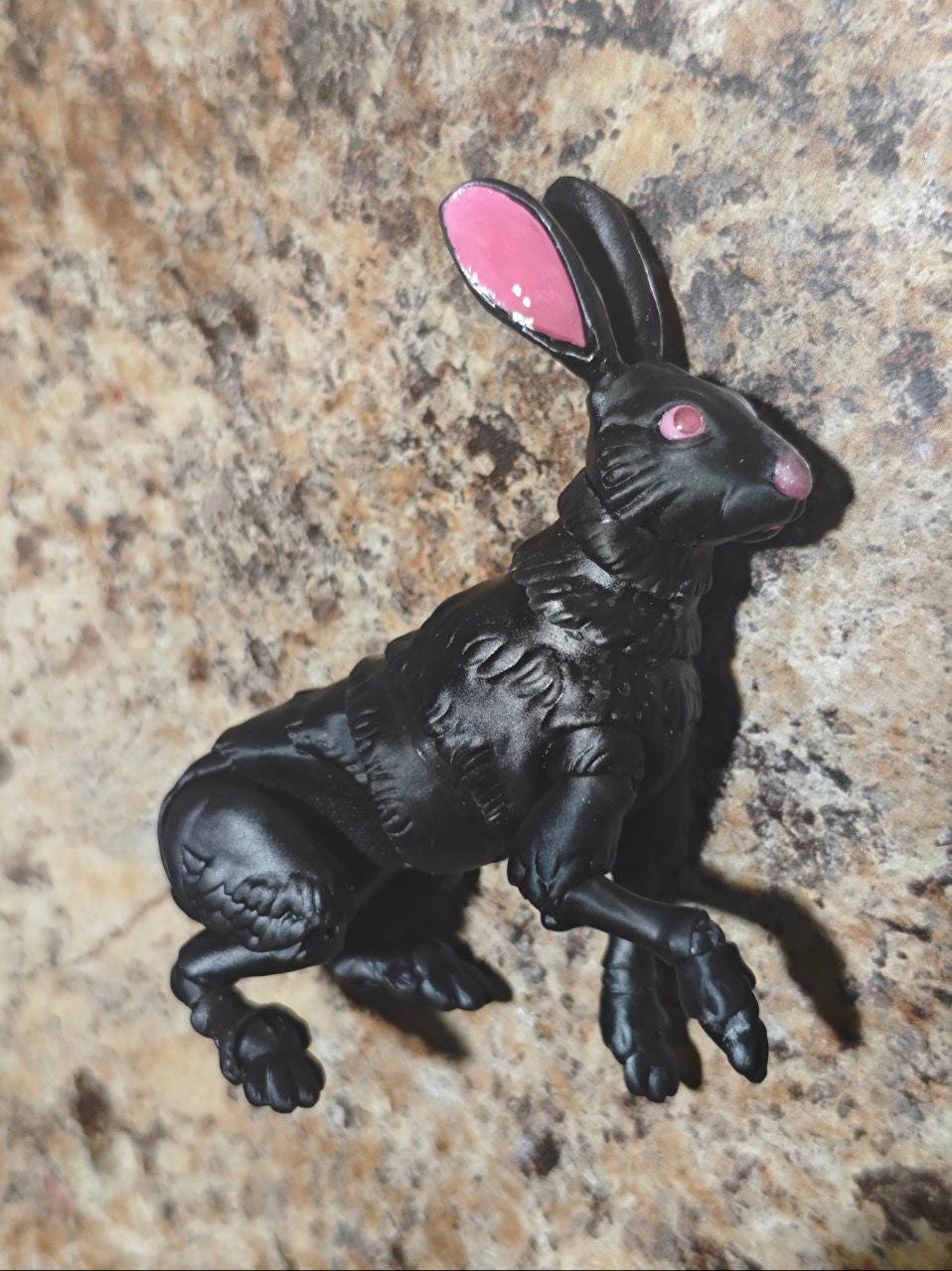 Articulated Bunny Doll: Whimsical Resin BJD, Poseable Handmade Rabbit ...