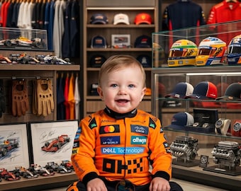 Traje de carreras de F1 para kart hecho a mano a medida, mono de F1 personalizado y a medida.