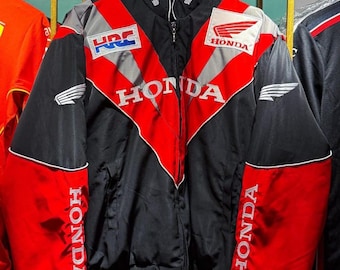 希少　HONDAレーシング　刺繍　パーカー ヴィンテージホンダレーシングジャケット：刺繍ロゴ、モータースポーツ