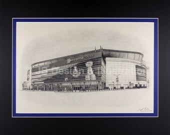 Enterprise Center 16 x 20 Matted Pencil Drawing