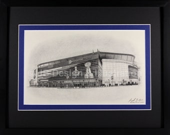 Enterprise Center 11 x 14 Framed Pencil Drawing