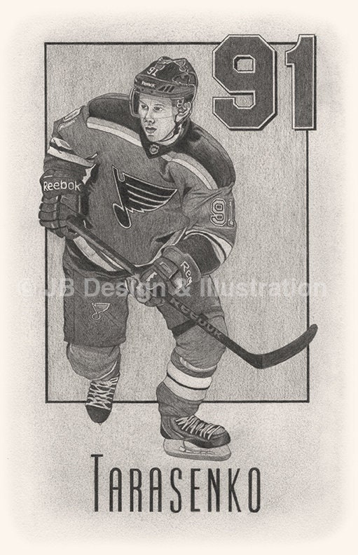 Vladimir Tarasenko 7.1 x 11 Pencil Drawing