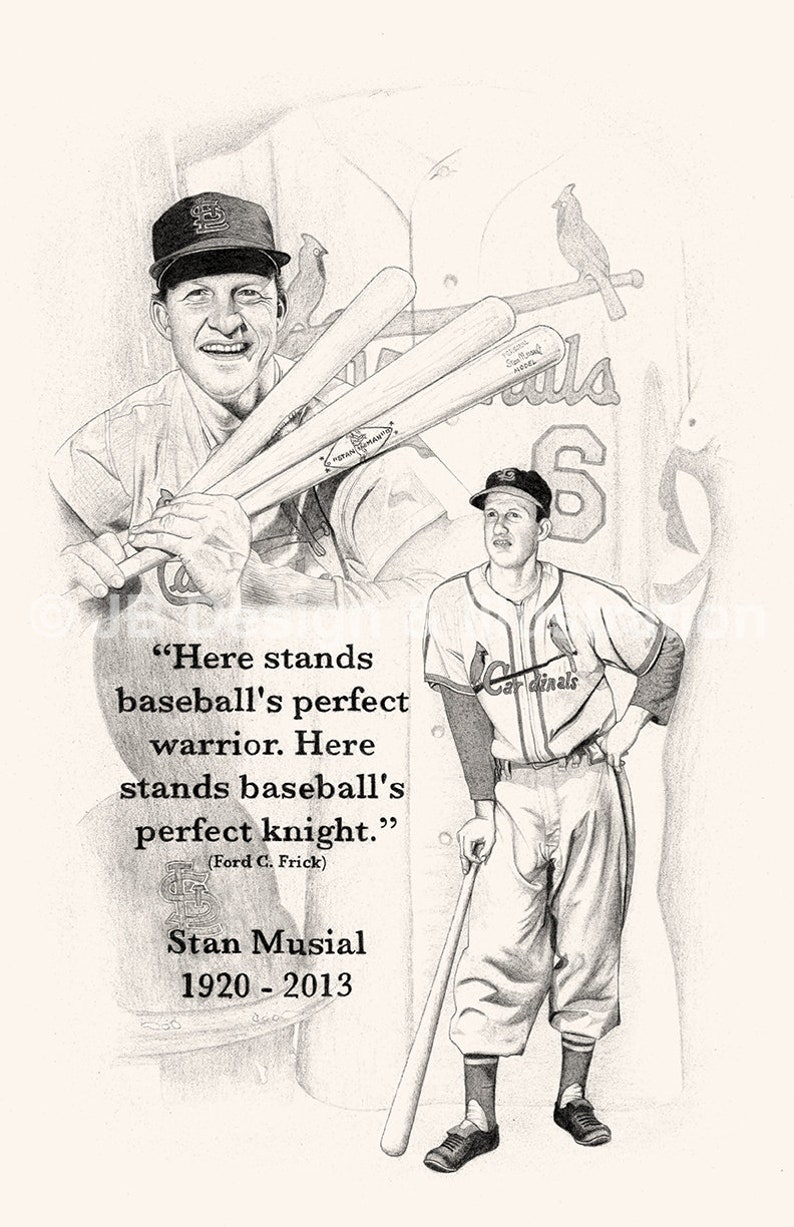 St. Louis Cardinals Greeting Cards Stan Musial