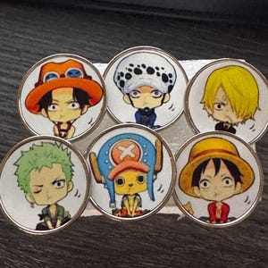 One Piece Anime Pirate Pins | Anime-Inspired Enamel Pins with Metal Backs | Collector Gift for Anime Fans