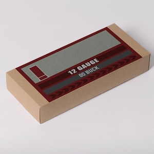 12 Gauge Ammo Box Labels | Digital Download | Printable 6x3 Inch PNG & PDF | Custom Loads Available