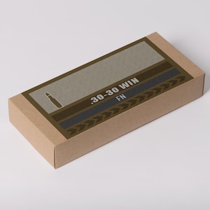 30-30 WIN Ammo Box Labels | Digital Download | Printable 6x3 Inch PNG & PDF | Custom Loads Available